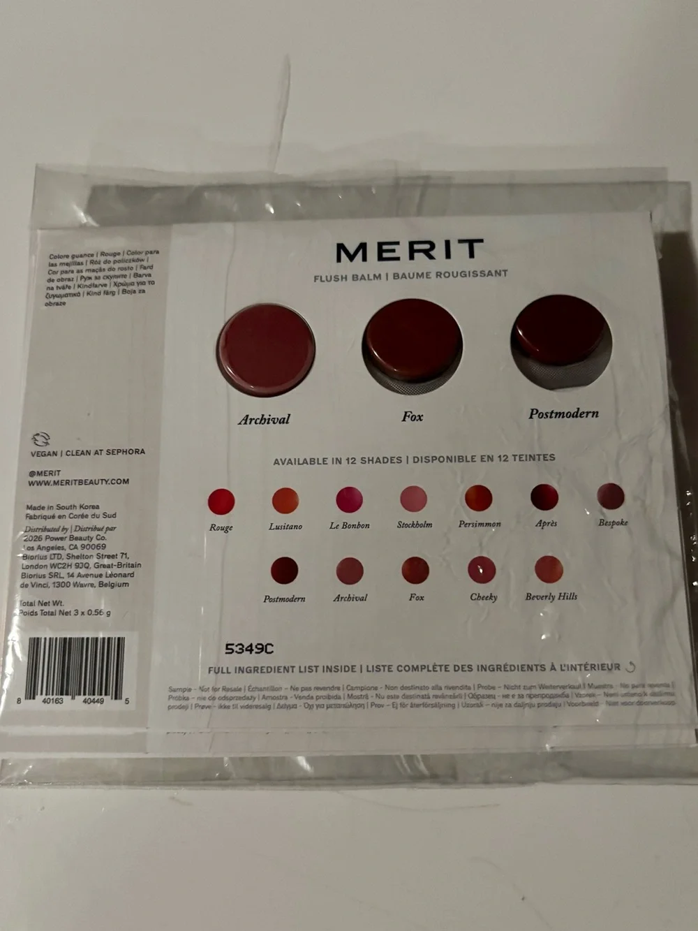 NWT Merit Flush Balm Cheek Color samples set of 2